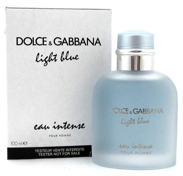 DOLCE GABBANA LIGHT BLUE EAU INTENSE POUR HOMME 100 ML TESTER
