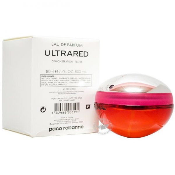 PACO RABANNE ULTRARED WOMAN 80 ML EDP TESTER